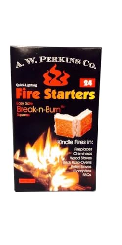 AW Perkins Break-N-Burn Easy Fire Starter Squares