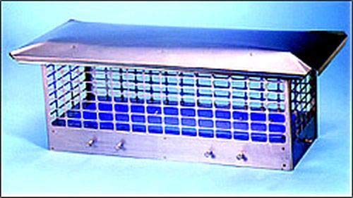American Packing & Gasket Bolt-On Stainless Steel Double-Flue Chimney Cap - 9" x 24"
