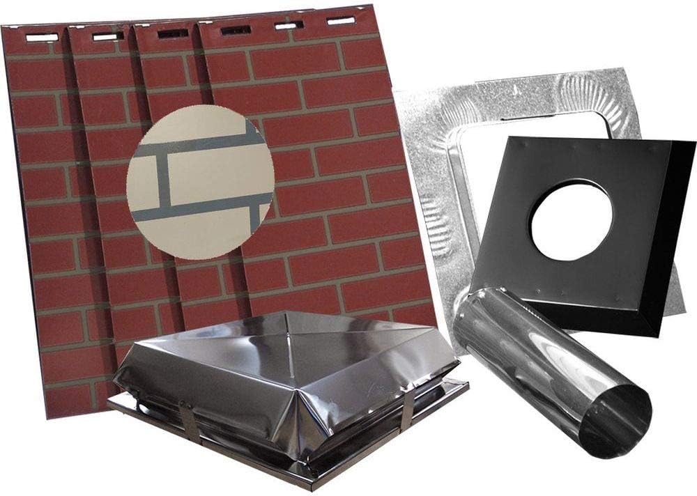 AIRJET Simulated Brick Chimney Housing Kit