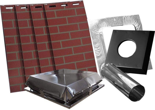 AIRJET Simulated Brick Chimney Housing Kit