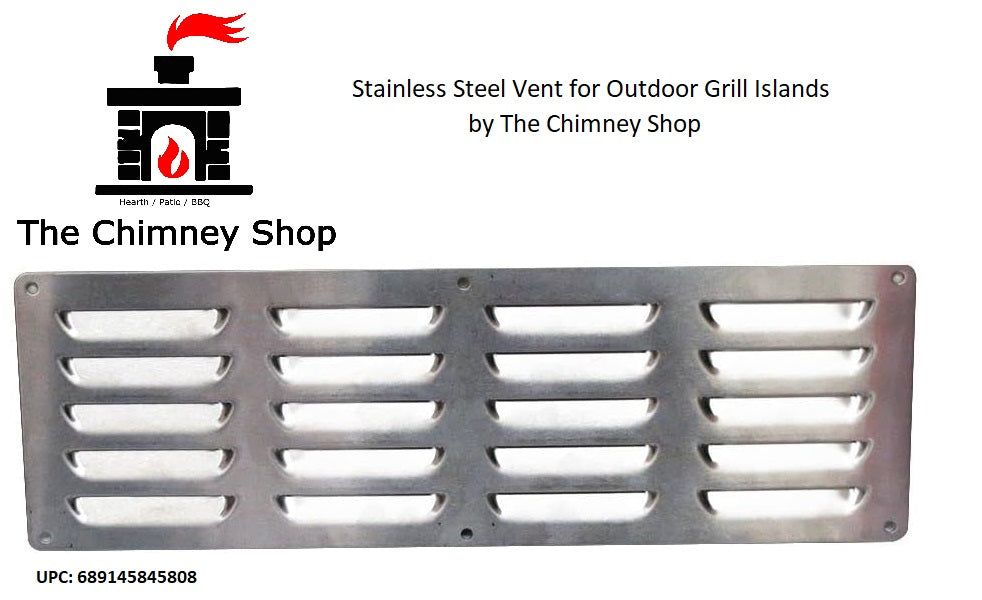 Stainless Steel Vent for Outdoor Grill Islands by The Chimney Shop